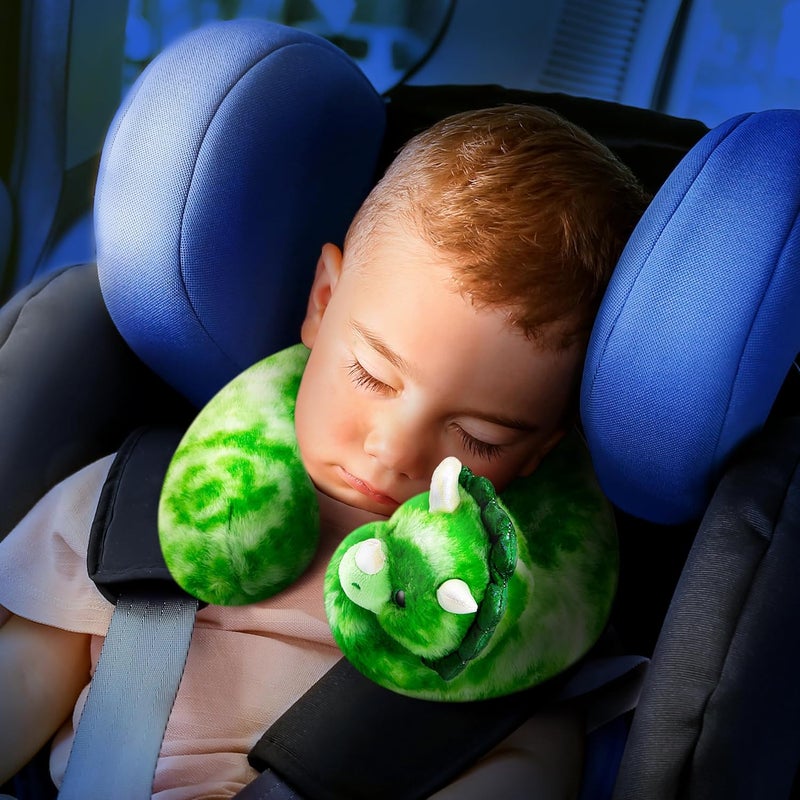 Cloudz Kids Super Soft N' Cuddly Animal Airplane Travel Neck Pillow! Keep Children Comfy and Supported with a Buddy While Traveling or just Resting at Home - Brown Fox - Image 5